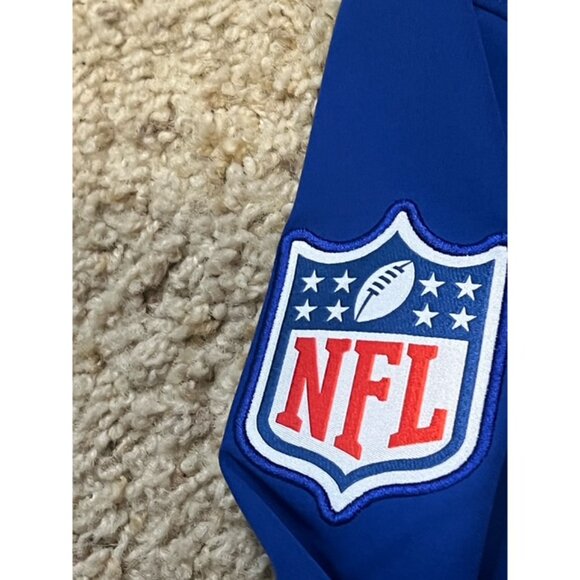 Seattle Seahawks Nike Dri Fit Blue Retro Throwback V Neck Pullover Sz Medium EUC - Picture 3 of 7